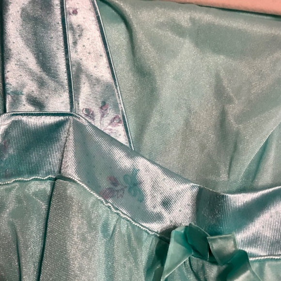 Vintage Previews USA Blue Floral Nightgown and Robe Size Large - Picture 8 of 10